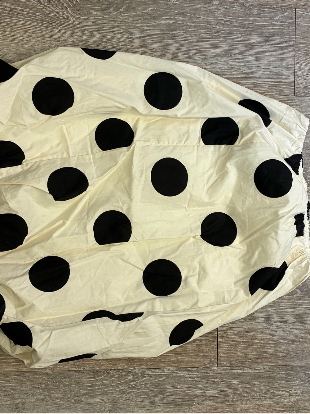 Polka Dot Bubble Dress in Cream and Black